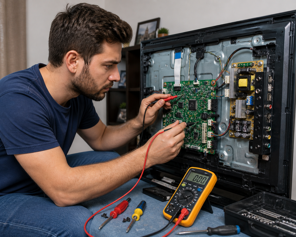 TV repair Dallas technician